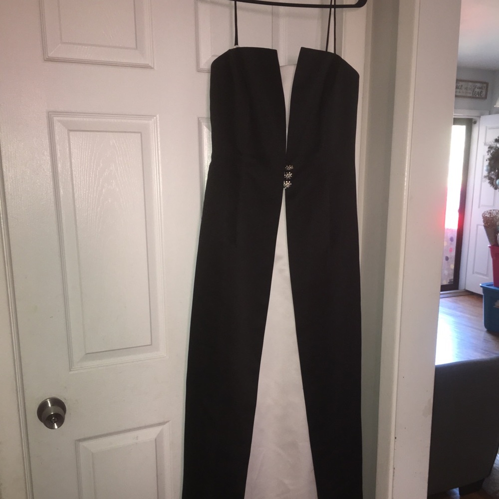 Black and white bridesmaid dress